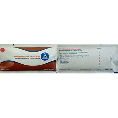 POVIDONE IODINE SWAB 3'S 1202 25Box