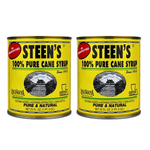 Steen's 100% Pure Cane Syrup 25oz Can Pack of 2