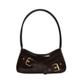 thumbnail image 3 of Bolso de hombro para mujer, bolso informal de piel sintética para citas, desplazamientos, trabajo, compras Café, 3 of 10