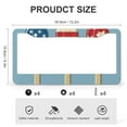 thumbnail image 3 of License Plate Frames American Flag Design Popsicles Funny License Plates 2 Pack Patriotic July 4th Metal License Plate Frame for Us Standard Vehicles, 3 of 6