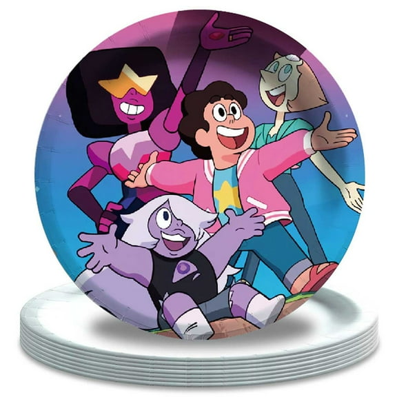 Steven Universary Birthday Decorations Plates Party Supplies Tableware Disposable Dinnerware