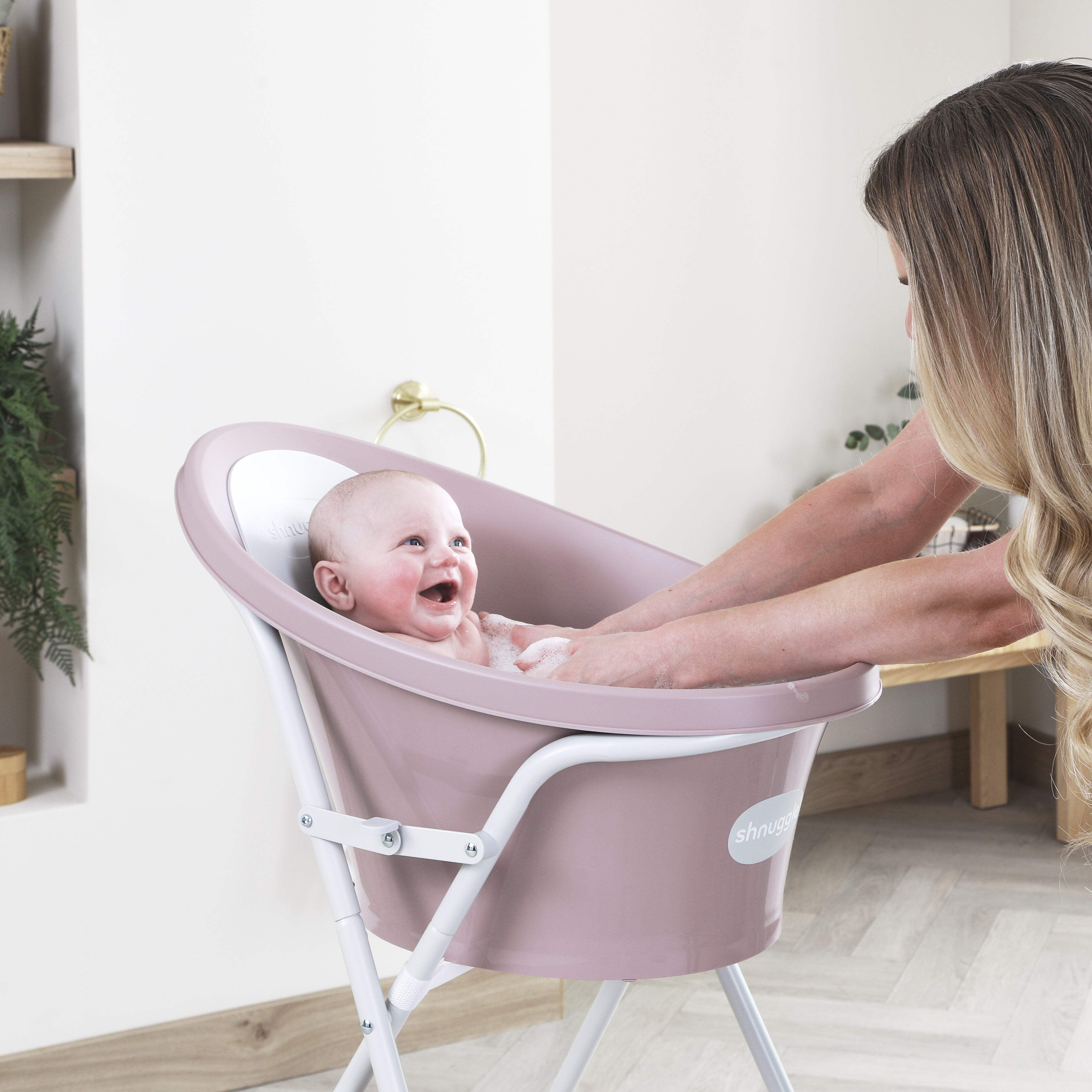 Shnuggle Bath  Change Bundle: Baby Bath  Changing Bundle + Accessories - 6-Piece Set for Cozy Bath  Diaper Time