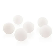 Angle View: True Shoot Ping Pong Balls, White Table Tennis Balls, Beer Pong Balls, 40 Millimeters, White Plastic, Set of 6