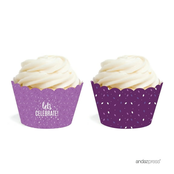 Lavender, Plum, Royal Purple Party, Cupcake Wrappers, 20-Pack