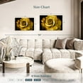 thumbnail image 4 of Elephant Stock Golden Rose Wall Art - Horizontal Canvas Wall Art - Living Room Wall Decor - Floral And Botanical Canvas - Black And Gold Decor - 36" x 24", 4 of 8