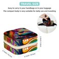 thumbnail image 5 of Chameleon Travel Portable Square Jewelry Box Organizer for Rings Earrings Necklaces Bracelets Girls Women, 5 of 6