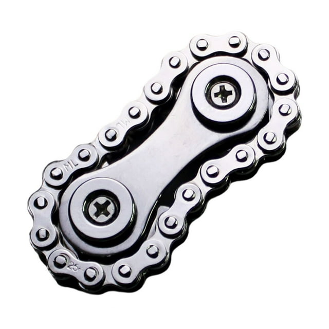 Juguete de cadena de descompresión con piñón de metal para la punta del dedo, juguete para aliviar el estrés para niños y adultos.