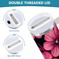 thumbnail image 5 of Ryvnso 40 oz Tumbler with Handle and Straw Elegant Flowers-g2 Insulated Stainless Steel Travel Mug with Lid, 5 of 9