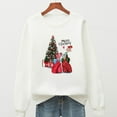thumbnail image 5 of OKBOP Petite Tops for Women,Christmas Fashion Casual Long Sleeve Printed Ladies Sweatshirts Womens Button Down Blouse Graphic Sweatshirts for Women, 5 of 5