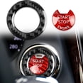 thumbnail image 3 of Cubierta de botón de arranque y parada de motor de carbono, cubierta de embellecedora de para Q50 , de, 3 of 9