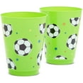 thumbnail image 4 of 16 Pack Plastic Soccer Cups for Kids, Sports Party Favors for Birthday Party Supplies (16 oz), 4 of 7