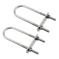 thumbnail image 1 of Unique Bargains M6x32mmx120mm Round U-Bolt 304 Stainless Steel 2 Set, 1 of 5