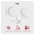 thumbnail image 5 of & Co. - Plain White Plates and Bowls Sets, Modern Dinnerware Set, Kitchen Dinnerware Sets, Indoor and Outdoor Plates, 12-Piece Kitchen Plates and Bowls Set, Dishwasher Safe, 5 of 7