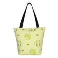 thumbnail image 3 of Kll Tote Bag For Women Cute Frog3 Print Shopping Grocery Reusable Bags For Office School Shopping Travel, 3 of 8