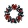 thumbnail image 2 of Grrvtrz Artificial Winter Wreath Christmas Wreath Artificial Hanging Wreath Suitable for Front Door Fireplace Stair Railing Christmas Party Decoration,Holiday Products,Christmas Decorations, 2 of 6
