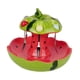 thumbnail image 4 of Juego de Platos de Frutas con Plato de Cerámica único, Tenedores de Acero Inoxidable, Fácil de Limpiar, Solución de Almacenamiento Compacta para Cocin Sandía 21cmx18cm, 4 of 8