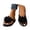 A-Black252, variant on Bibifish Womens Flip Flops Flower Decor Flat Sole Thong Sandals Casual Lightweight Summer Beach Slippers