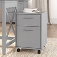 thumbnail image 2 of Pemberly Row 2 Drawers Farmhouse Wood Mobile File Cabinet in Gray, 2 of 9