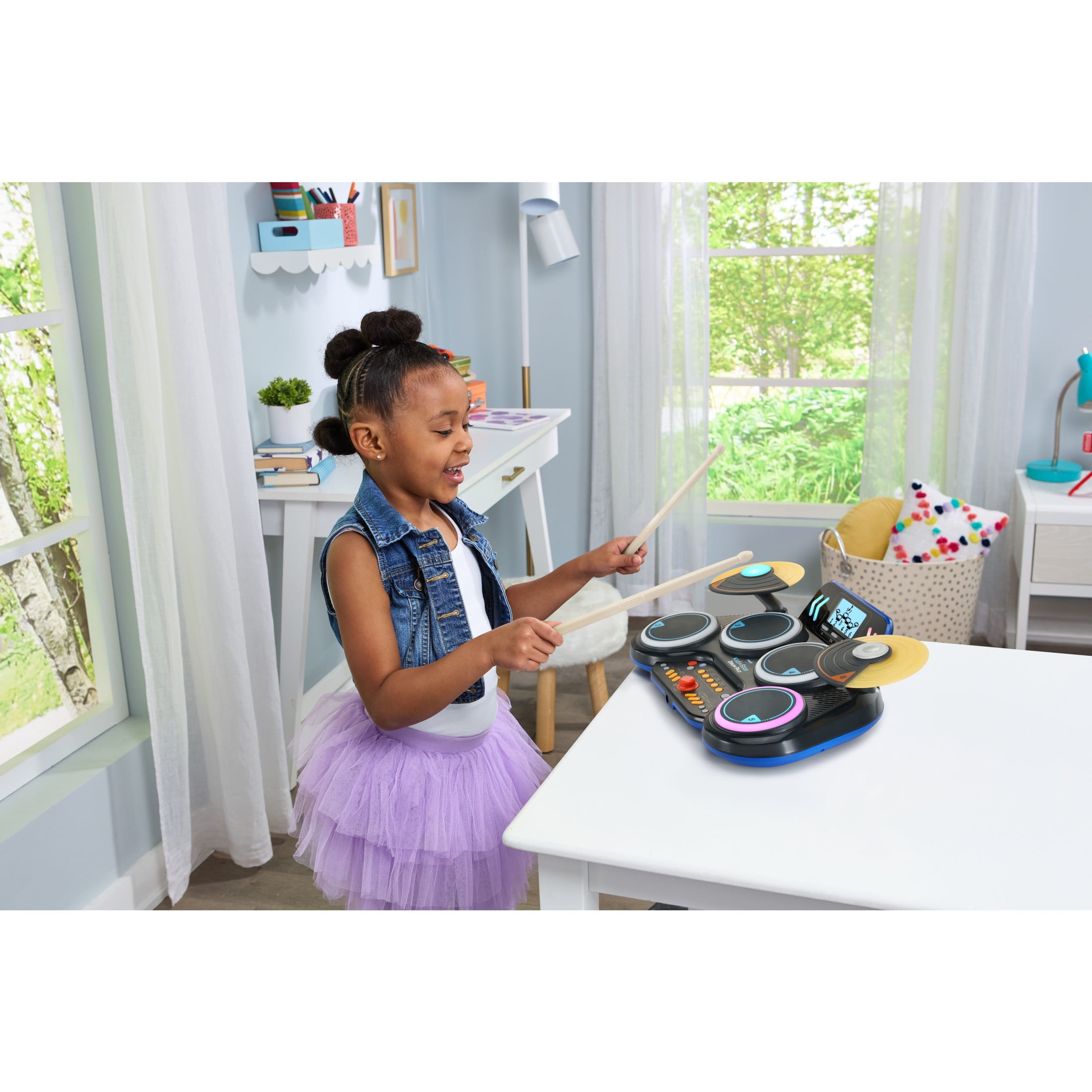 VTech Kidi Star Drum Pad with Accessories, Baby and Toddler Toys