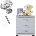 thumbnail image 5 of 12pcs 30mm Crystal Glass Cabinet Dresser Knob Diamond Drawer Door Knobs Pull Handles, 5 of 5