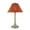 Chili/Bisque, variant on Patio Living Concepts San Juan 34 in. Table Lamp 30117 with 2 in. bronze body and chili linen Sunbrella shade fabric