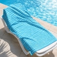 thumbnail image 5 of HOZVOMI Striped Beach Towel Fast Dry Microfiber Polyester Travel Towel Sand Repellent Versatile Use for Beach Swimming Camping, 5 of 5