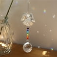thumbnail image 1 of Colgante de cristal con forma de Luna y estrella para decoración Likrtyny del hogar joyería hecha a mano con diseño de Ángel de Metal para decoración de coche y jardín, 1 of 7