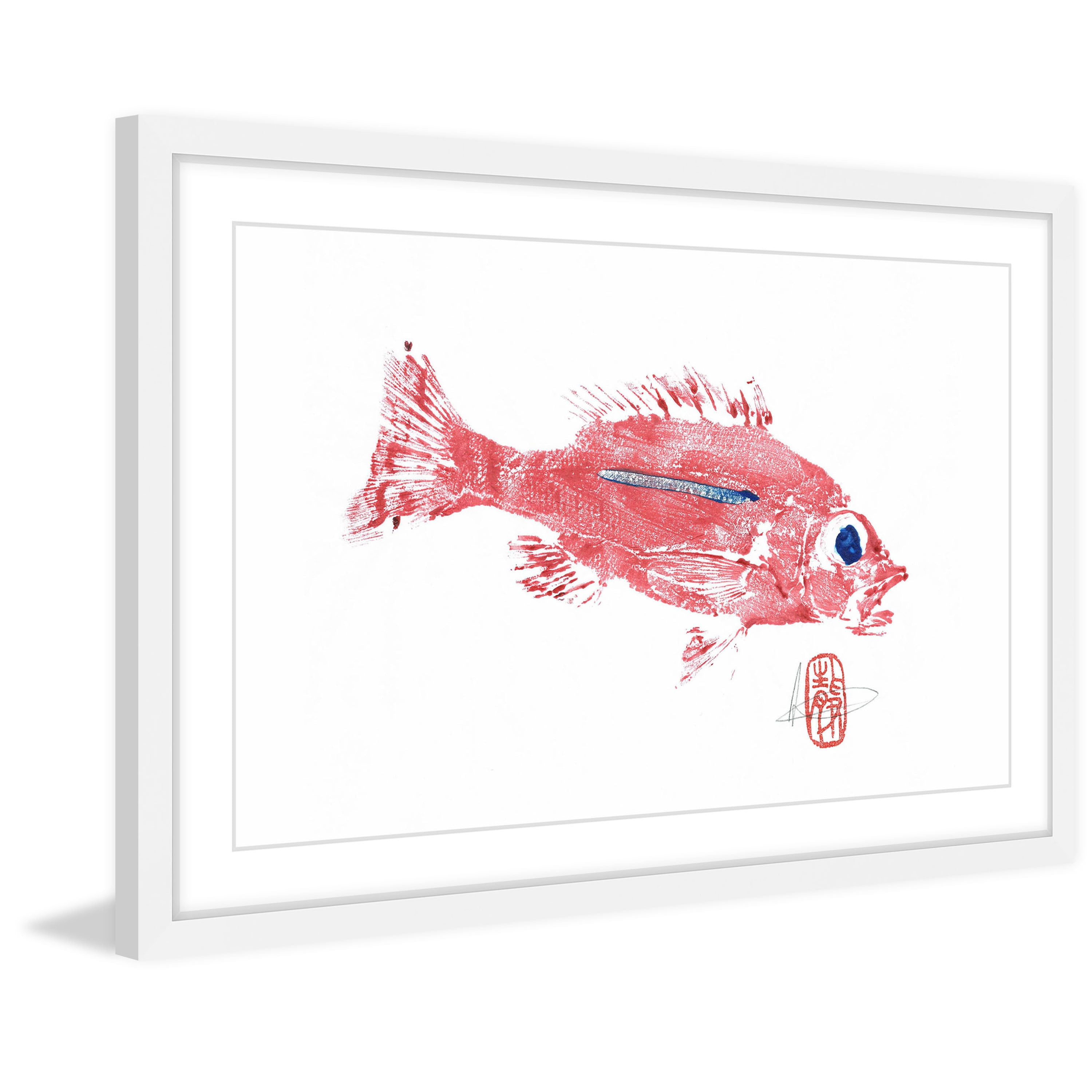 "Rose Snapper" Framed Painting Print