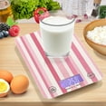 thumbnail image 7 of Digital Kitchen Food Scale Weight Grams Oz for Baking Cooking Coffee 11lb 0.05oz/1g Glass Pink Striped, 7 of 7