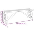 thumbnail image 4 of vidaXL Garden Bench 115 cm Solid Wood Fir, 4 of 5