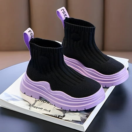 

Girls Socks Shoes Breathable High Top Shoes Casual Sneakers