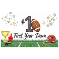 thumbnail image 6 of Yatrandify Football Theme Party Decoration First Year Down Banner Trophy Design Celebration Helmet for Birthday Party Kids Event Decoration, 6 of 7