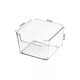 thumbnail image 1 of Yhmxh Organizadores y almacenamiento Cajón de escritorio para almacenamiento, compartimentos para cocina, cubertería y papelería, compartimento de plástico PET transparente. Almacenamiento de ducha, 1 of 1