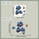 thumbnail image 3 of Pegatinas de pared con diseño floral azul para dormitorio, sala de estar, entrada, fondo de casa, embellecimiento, pegatinas de pared, 3 of 7