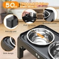 thumbnail image 4 of Cuencos elevados para perros COMESOON 4, regulables en altura, con 2 x 1500 ml, 4 of 9