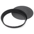 thumbnail image 4 of Tart Pan Removable Bottom - 9 Inch Non-Stick Carbon Steel Pie Pan for Baking Tarts, Pies, Quiches, Brownies, Quiche Baking Dish with Fluted Edges, Fruit Tart Mold, 4 of 8