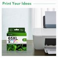 thumbnail image 4 of 65XL Ink High yield Replacement for HP 65XL AMP 100 Series, DeskJet 2600 3700 Series ENVY 5000 Series Printer (Black, Tri-Color, 2-Pack), 4 of 8
