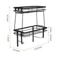 thumbnail image 2 of Drill-free Installation 2 Tier Bathroom Shelf with Sturdy Alloy Steel Shelf, Suitable for Multiple Scenarios in Bathroom, Kitchen, Bedroom, etc., 2 of 7