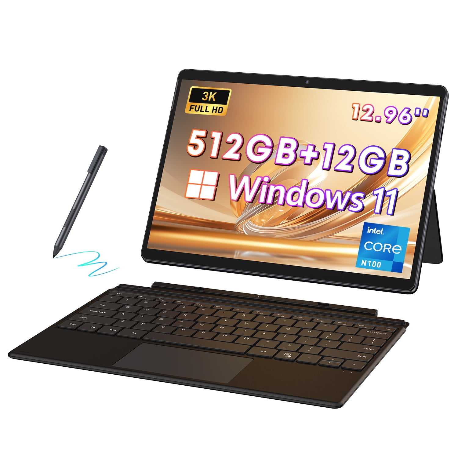 2in1タブレット N100 Hi10 Max 12.96インチ CHUWI Windows11