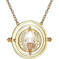thumbnail image 2 of Hermione Time Turner Necklace Wizard Falcon Horcrux Hourglass Pendant, 2 of 5