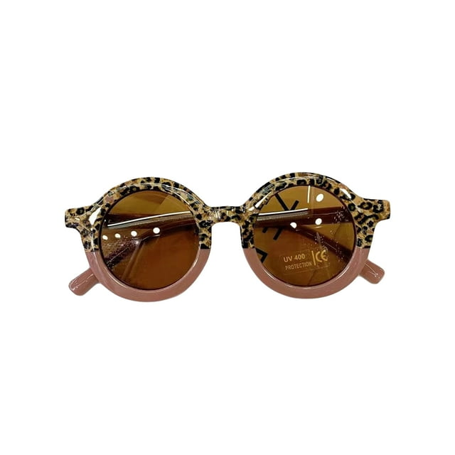 Diconna Lunettes de Soleil Rétro pour Tout-Petits Anti-Ultraviolets Lunettes d'Extérieur