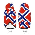 thumbnail image 2 of Norwegian Flag Dog Hoodie Pet Coat for Medium and Large Dogs Daily Use Small, 2 of 7