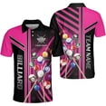 thumbnail image 6 of Personalized Billiard Polo Shirts, Billiards Shirts for Men, Pool Shirts, 3D Billiards 8 Ball Pool, Billiard Team (Purple, 3XL), 6 of 7