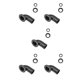 thumbnail image 3 of Advancent Manguera de inflado corrugado para buceo, tubo de goma para vía aérea, tubo inflador reutilizable, accesorios de buceo, suministros Manguera curva BC 5Conjunto, 3 of 6
