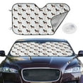 thumbnail image 2 of Kdxio Dachshund Dog Print Windshield Sun Shade,UV Rays and Sun Heat Protection,Sunshade for Car Windshield,Car Shade Front Windshield - Small, 2 of 6