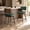 Green, variant on Swivel Bar Stools Set of 2, Rustic Brown Solid Rubberwood Frame, Faux Leather Comfort for Kitchen
