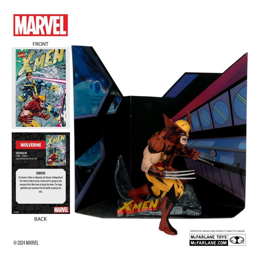 Wolverine (X-Men #1) 1:10th Scale Posed Figure w/Scene - McFarlane Toys