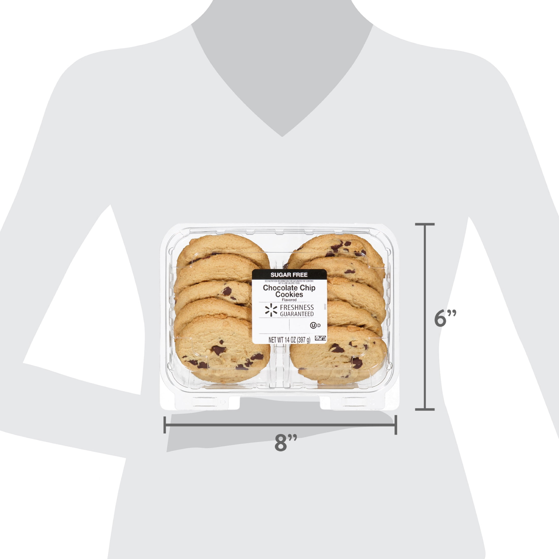Freshness Guaranteed Sugar Free Chocolate Flavored Chip Bakery Cookies, 14 oz