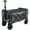 Gray, variant on Expandable Dual-Layer Utility Wagon with 100% Extra Space - 225lbs Grocery Cart for Camping, Shopping, Sports, Gardening, Fishing, Pink