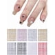 thumbnail image 1 of 8 hojas de pegatinas autoadhesivas de plástico para decoración de uñas con diseño de corazón., 1 of 3